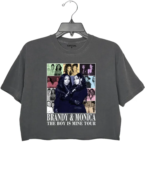 Brandy and Monica The Boy ls Mine Crop Top made by Topic Girl
