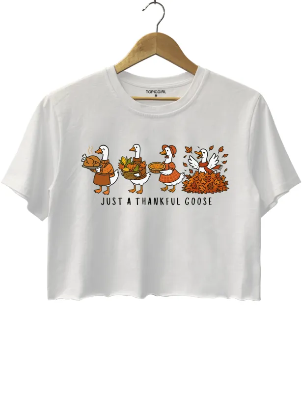 Thanksgiving Goose Crop Top sold by Topic Girl