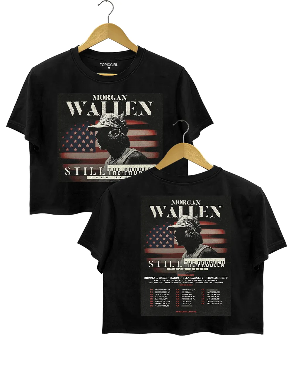 Morgan Wallen Still The Problem Tour 2026 Crop Top sold by Topic Girl