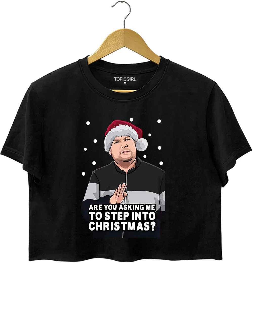 Gavin And Stacey Step Into Christmas Crop Top sold by Topic Girl product image thumbnail 3
