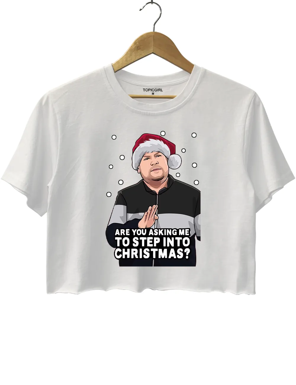 Gavin And Stacey Step Into Christmas Crop Top sold by Topic Girl product image thumbnail 2