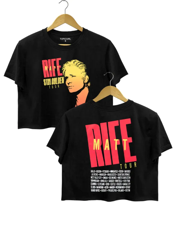 Stay Golden Tour Crop Top sold by Topic Girl