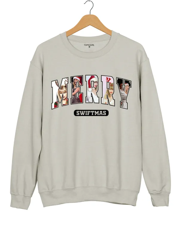 Merry Swiftmas Christmas Eras Tour Sweatshirt sold by Topic Girl