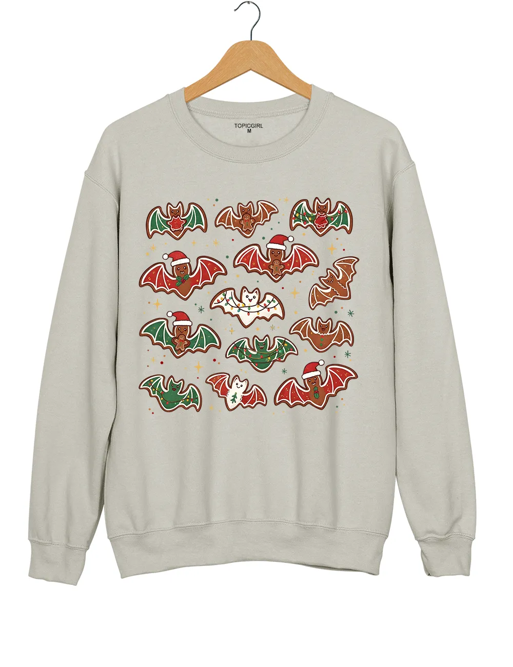 Gingerbread bats lt's Frickin Bats Sweatshirt sold by Topic Girl product image thumbnail 2