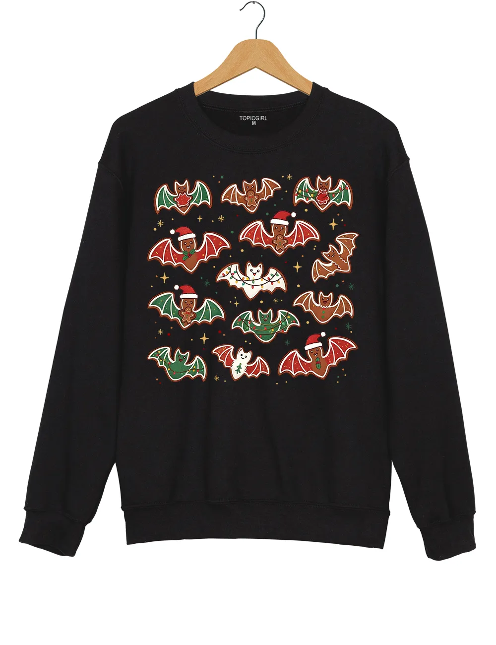 Gingerbread bats lt's Frickin Bats Sweatshirt sold by Topic Girl