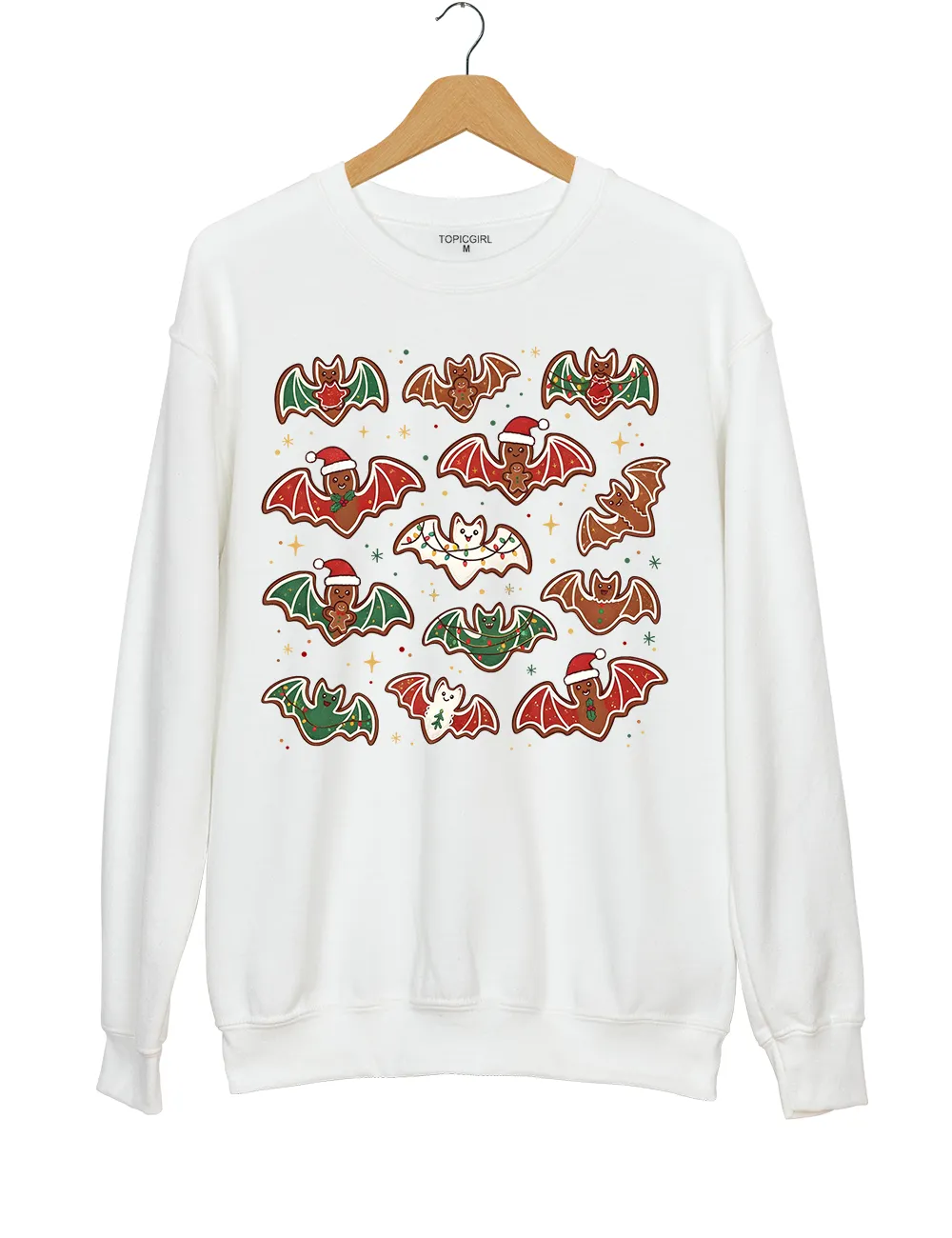 Gingerbread bats lt's Frickin Bats Sweatshirt sold by Topic Girl product image thumbnail 3