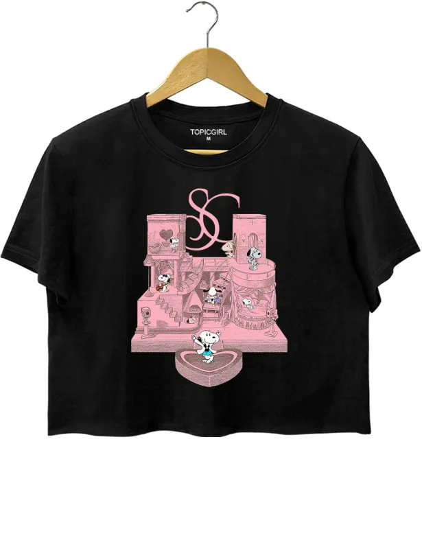 Snoopy Peanuts Sabrina Carpenter House Crop Top sold by Topic Girl