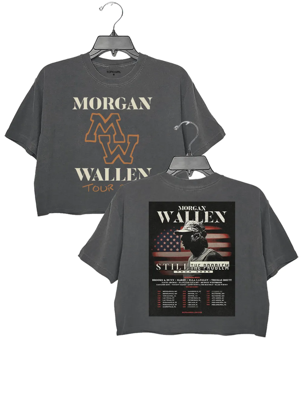 Morgan Wallen Still The Problem Tour 2026 Music Crop Top sold by Topic Girl product image thumbnail 3