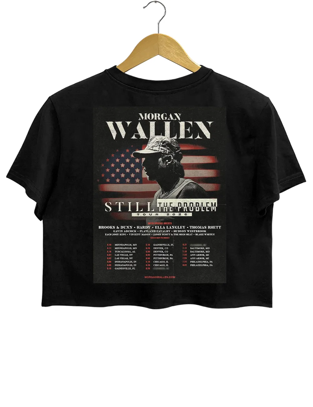 Morgan Wallen Still The Problem Tour 2026 Music Crop Top sold by Topic Girl product image thumbnail 4