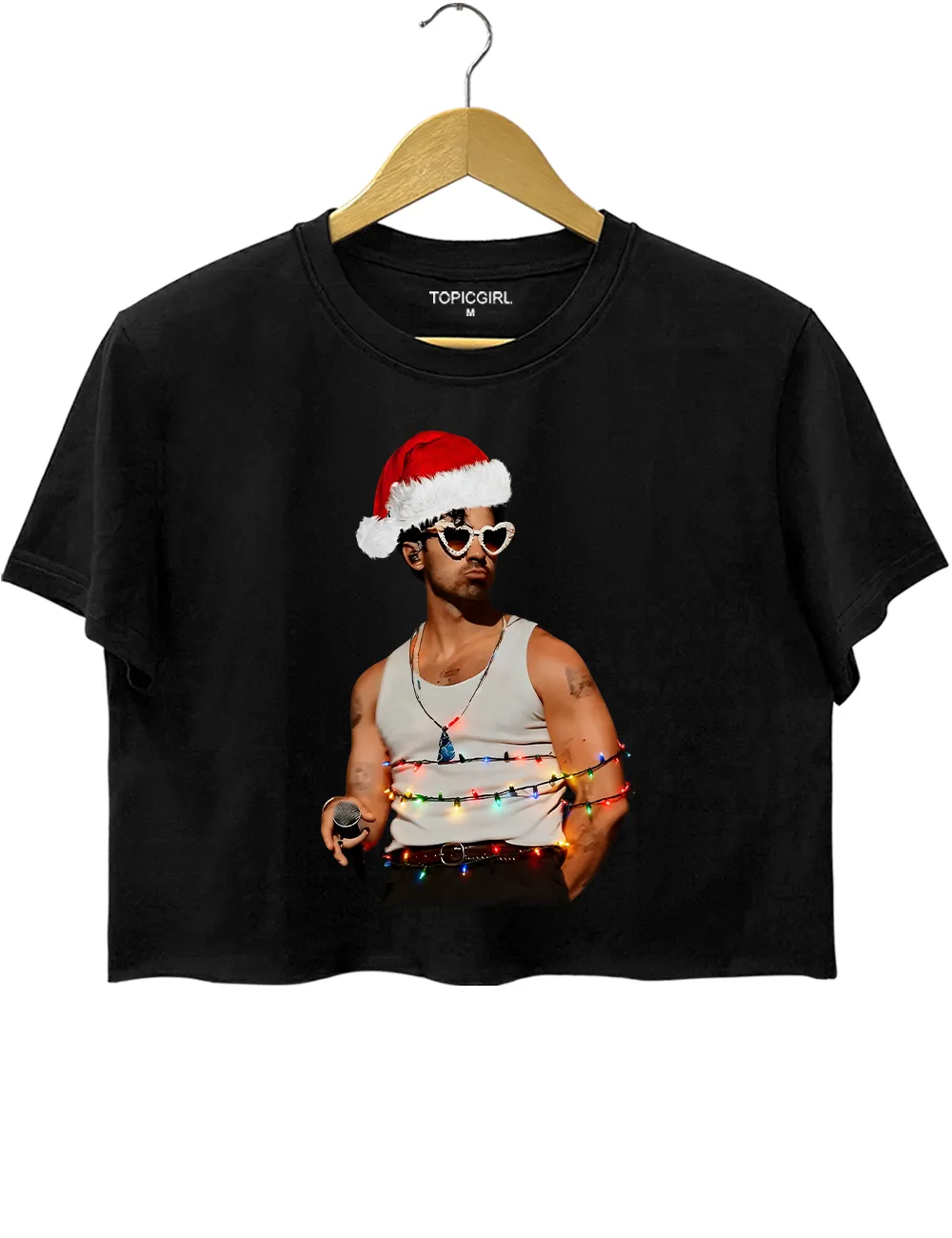 Jonas Brothers Christmas Crop Top sold by Topic Girl product image thumbnail 3