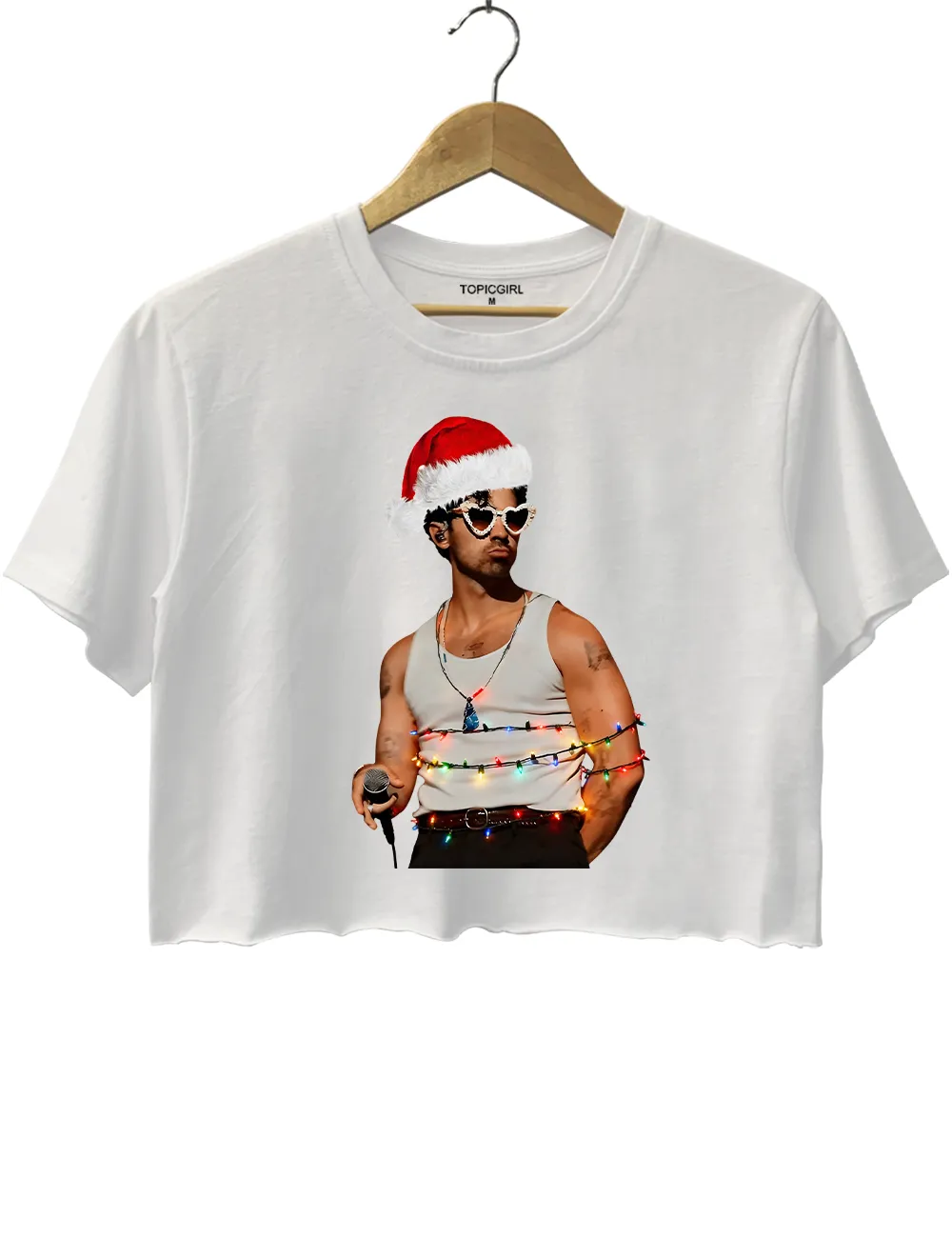 Jonas Brothers Christmas Crop Top sold by Topic Girl product image thumbnail 2