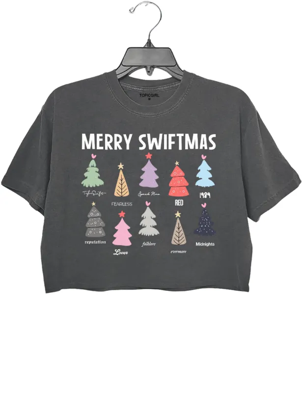 Merry Swiftmas Crop Top sold by Topic Girl