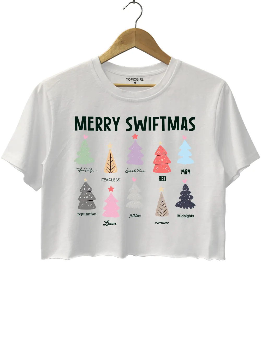 Merry Swiftmas Crop Top sold by Topic Girl product image thumbnail 2