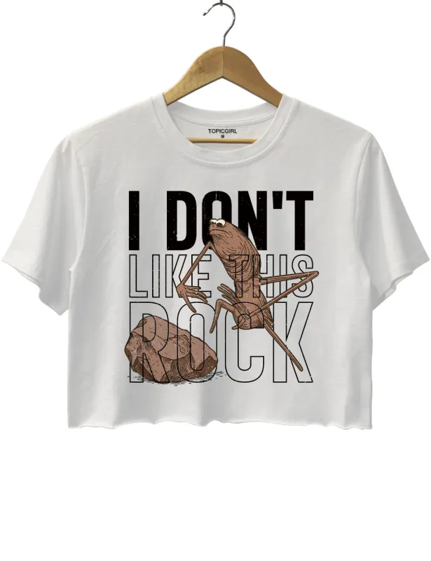 Marcus The Worm l Don't Like This Rock Crop Top sold by Topic Girl