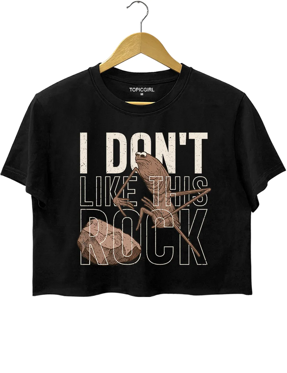 Marcus The Worm l Don't Like This Rock Crop Top sold by Topic Girl product image thumbnail 3