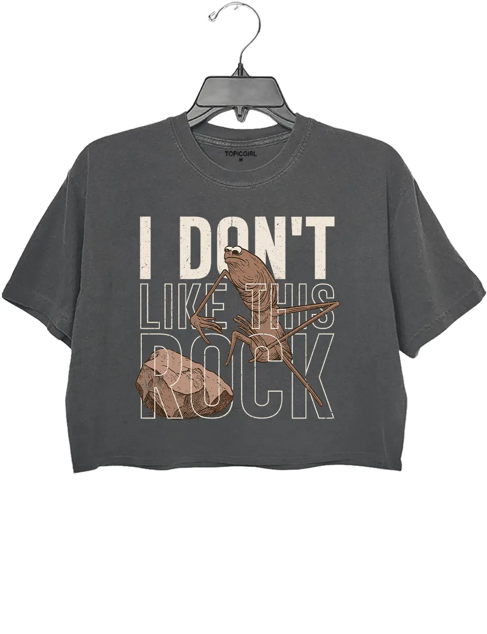 Marcus The Worm l Don't Like This Rock Crop Top sold by Topic Girl product image thumbnail 2