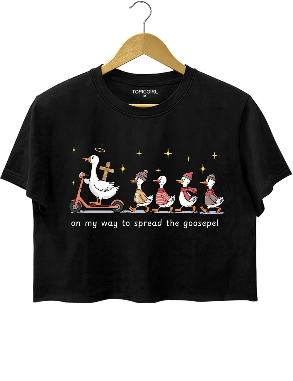 Funny Goose Christian Crop Top sold by Topic Girl product image thumbnail 3