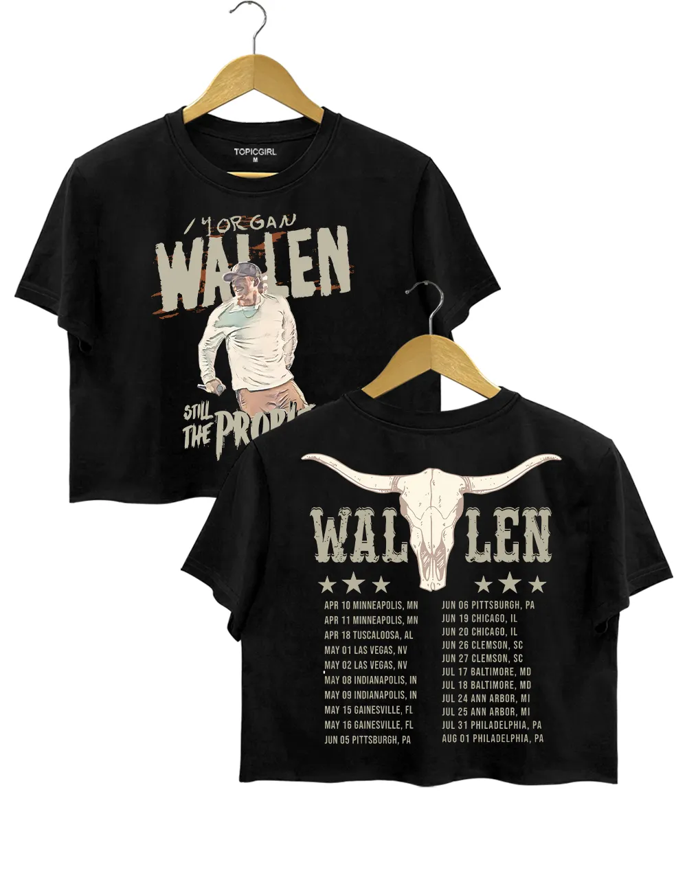 Morgan Wallen 2026 Still The Problem Crop Top sold by Topic Girl