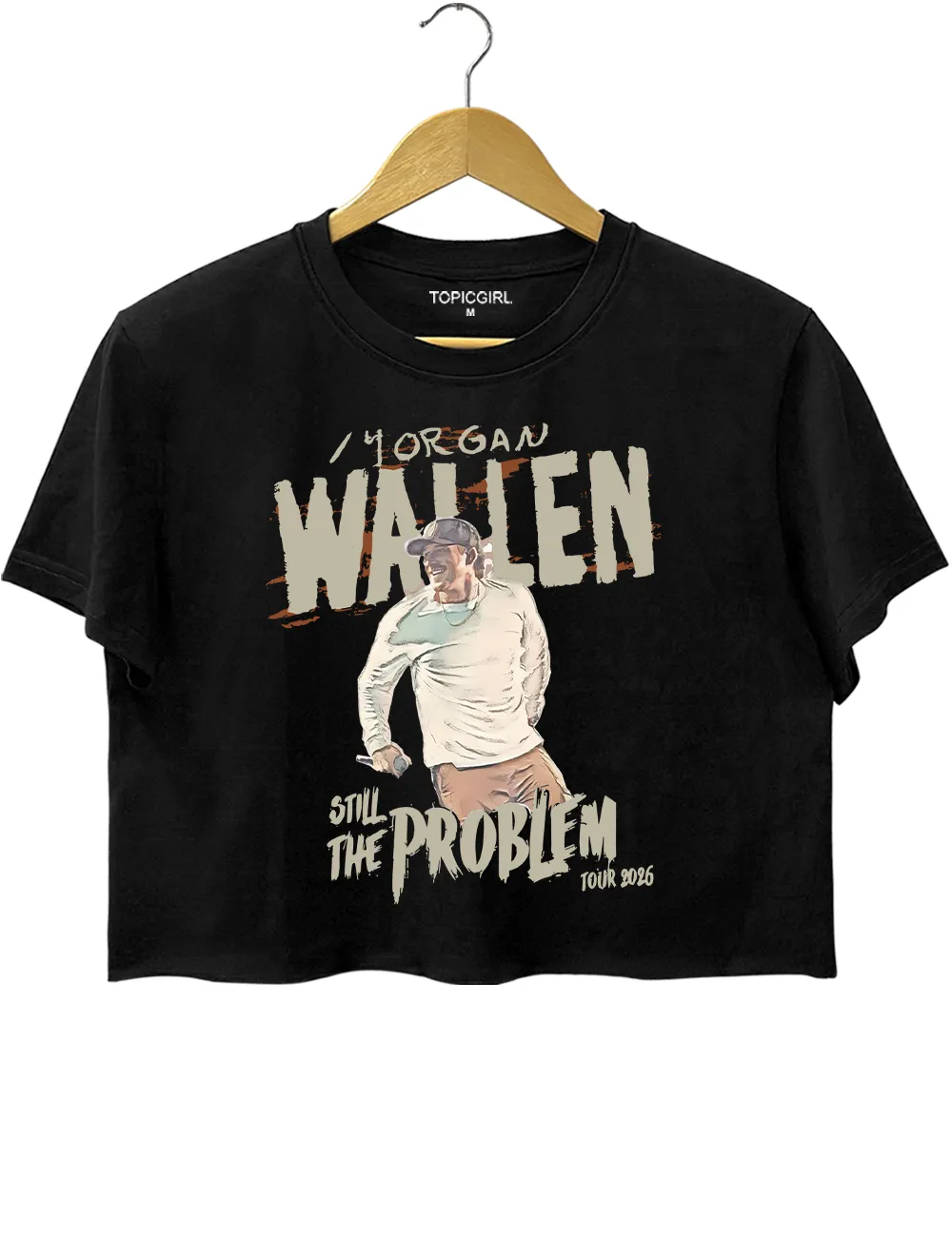 Morgan Wallen 2026 Still The Problem Crop Top sold by Topic Girl product image thumbnail 2