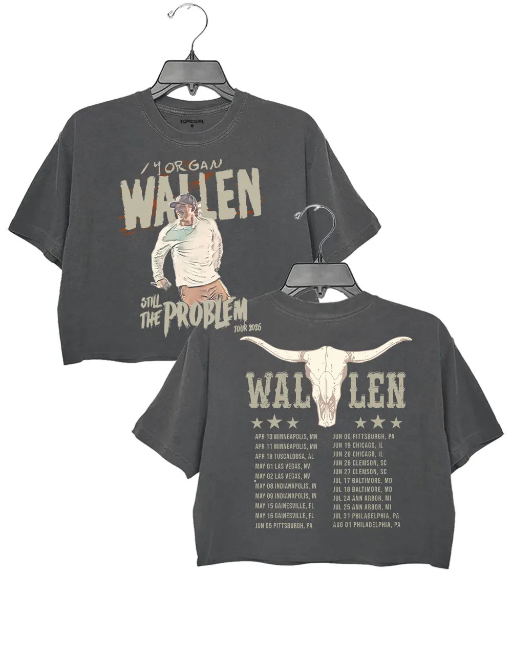 Morgan Wallen 2026 Still The Problem Crop Top sold by Topic Girl product image thumbnail 3