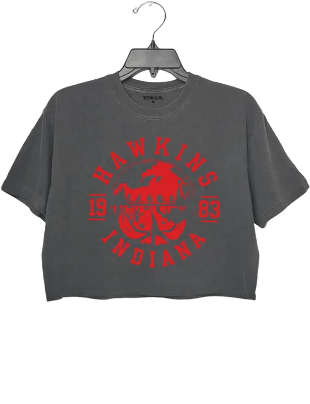 Hawkins Indiana Crop Top made by Topic Girl