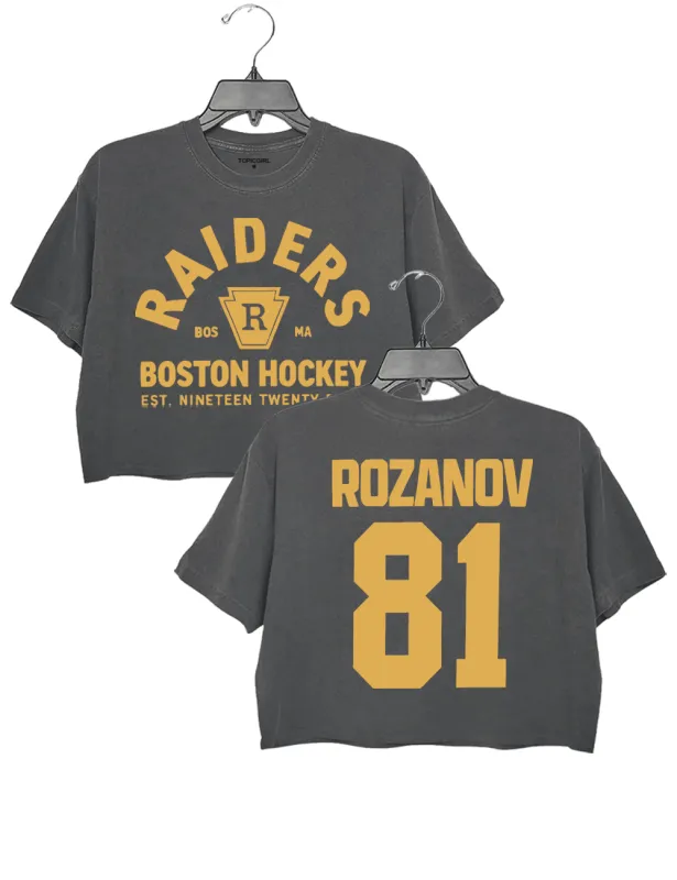 Ilya Rozanov 81-Boston Hudson Willians Connor Storrie Crop Top sold by Topic Girl