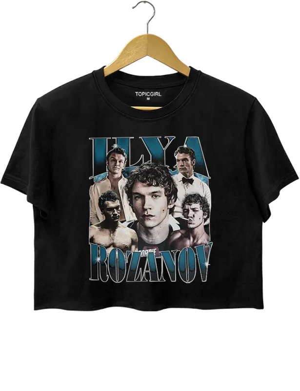 Connor Storrie Rozanov Crop Top sold by Topic Girl