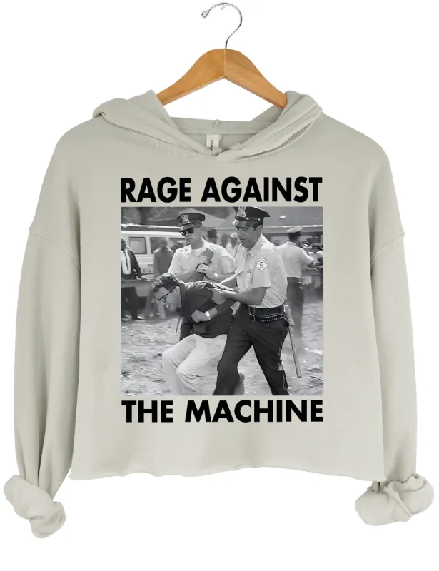 1963 Arrest Bernie Sanders Crop Hoodie sold by Topic Girl