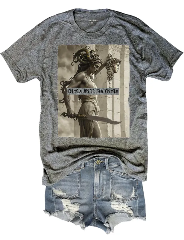 Medusa With The Head Of Perseus Tee made by Topic Girl