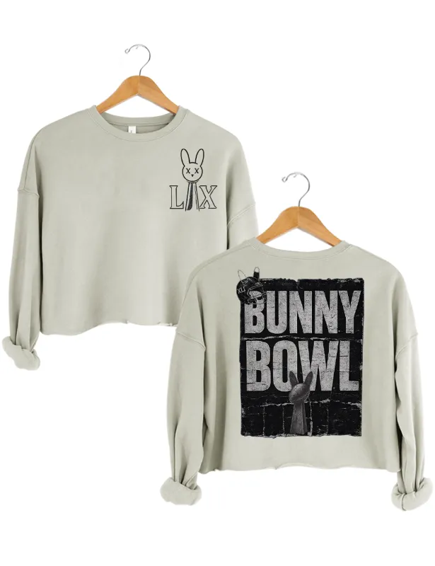 Here For The Benito Bowl Show Crop Sweatshirt made by Topic Girl