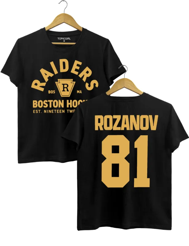 Ilya Rozanov 81 - Boston Hudson Willians Connor Storrie Tee sold by Topic Girl