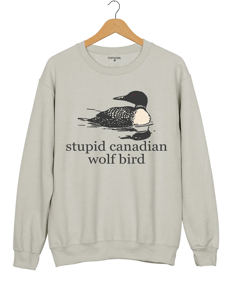 Stupid Canadian Wolf Bird Team Hollanov Sweatshirt sold by Topic Girl