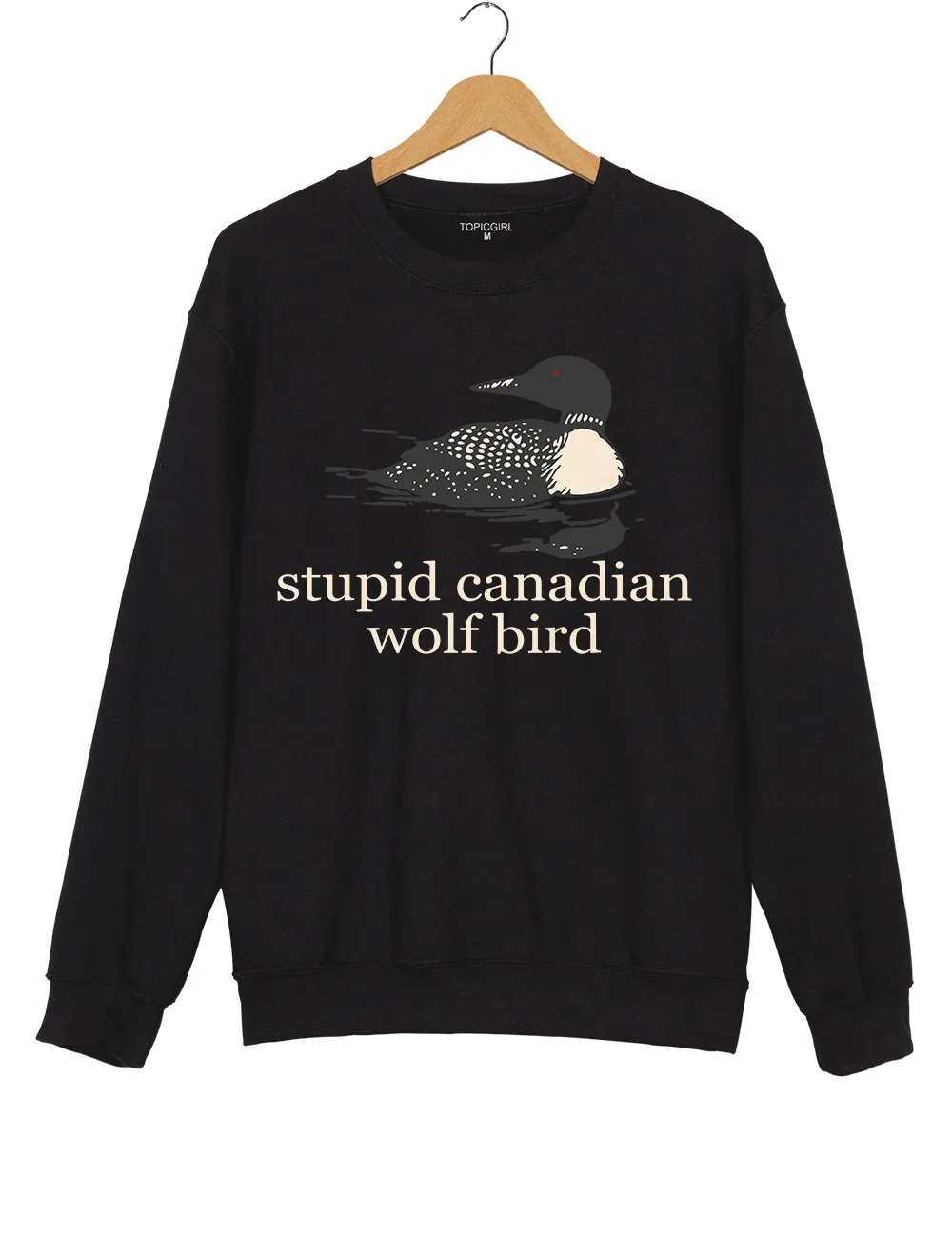 Stupid Canadian Wolf Bird Team Hollanov Sweatshirt sold by Topic Girl product image thumbnail 3