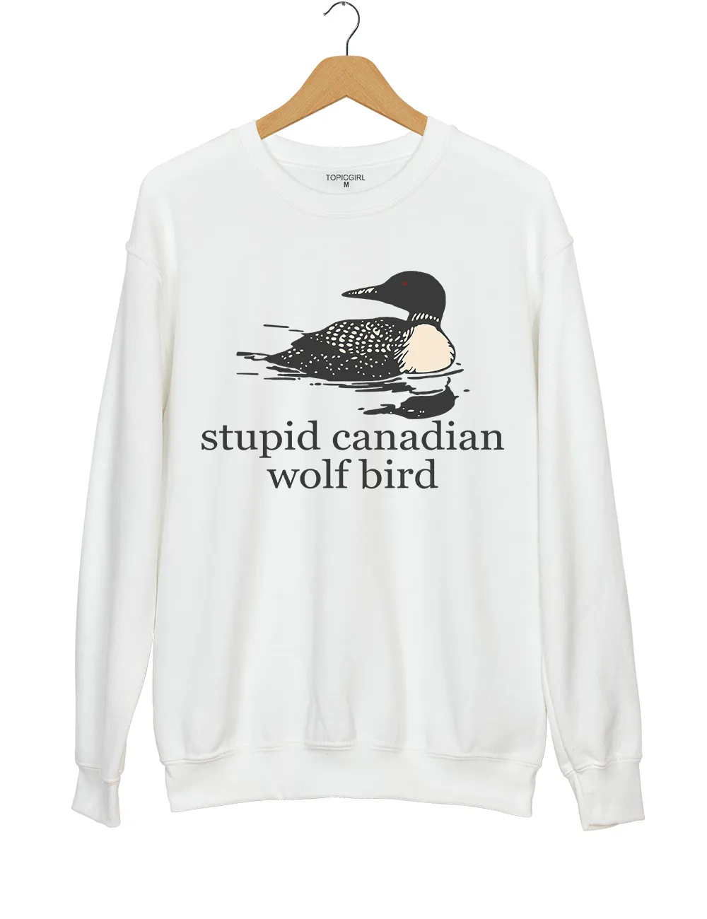 Stupid Canadian Wolf Bird Team Hollanov Sweatshirt sold by Topic Girl product image thumbnail 2