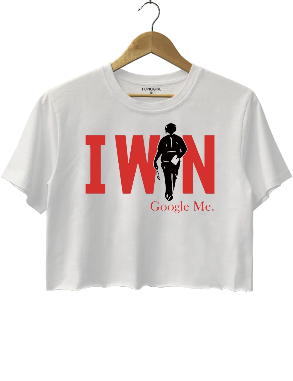 Curt Cignetti I Win Google Me Crop Top sold by Topic Girl product image thumbnail 2