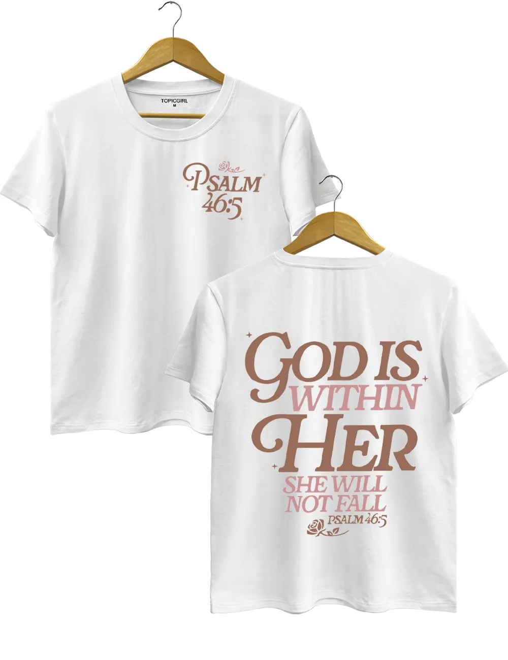 God Is Within Her Psalm 46:5 Tee sold by Topic Girl product image thumbnail 2