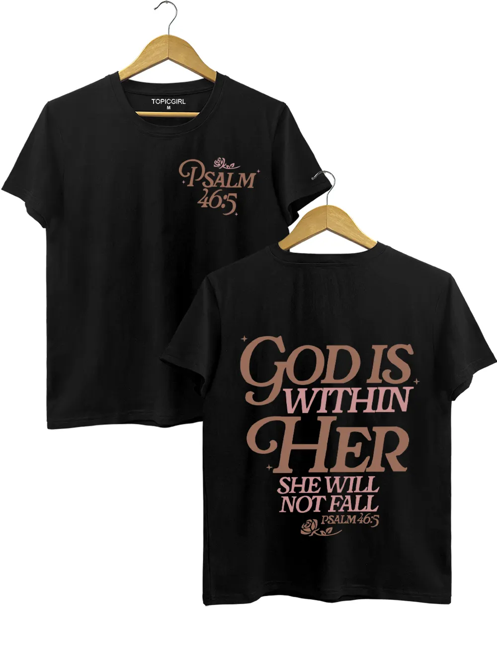 God Is Within Her Psalm 46:5 Tee sold by Topic Girl product image thumbnail 3