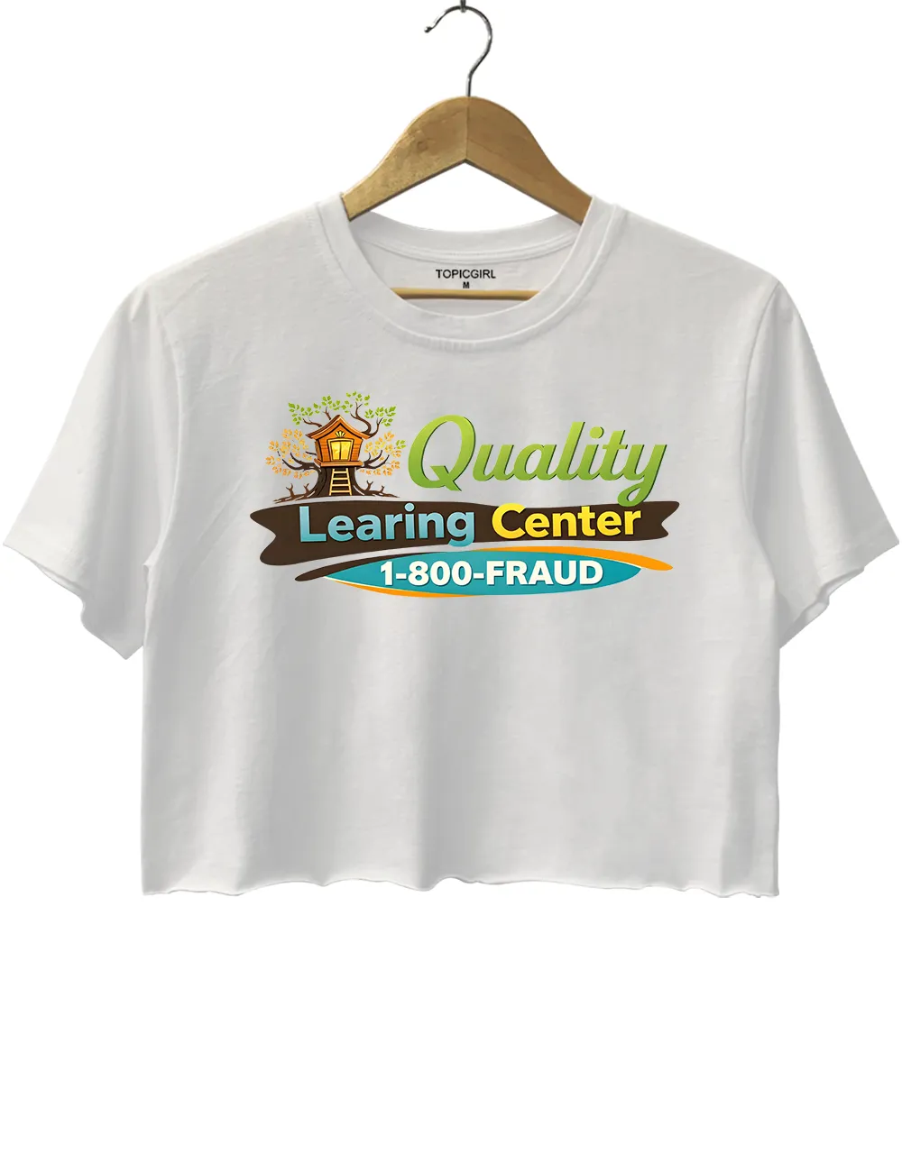 Quality Learing Center Minnesota Daycare Crop Top sold by Topic Girl product image thumbnail 2