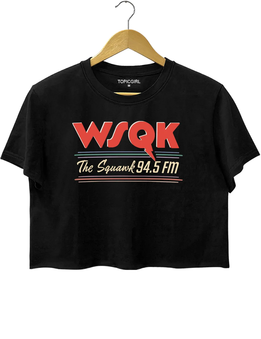WSQK The Squawk 94.5 Crop Top sold by Topic Girl product image thumbnail 3