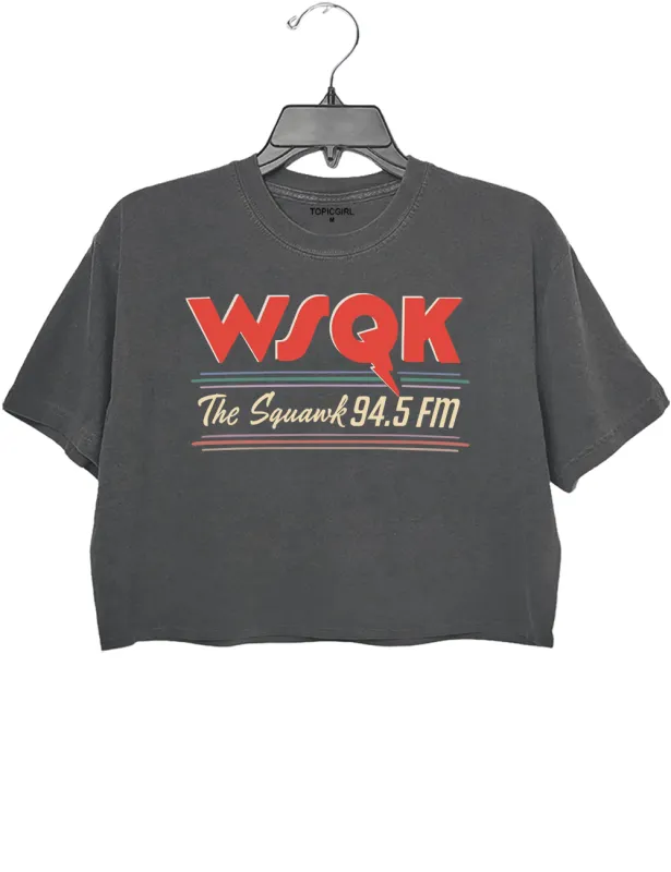 WSQK The Squawk 94.5 Crop Top sold by Topic Girl