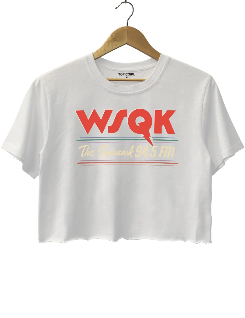 WSQK The Squawk 94.5 Crop Top sold by Topic Girl product image thumbnail 2