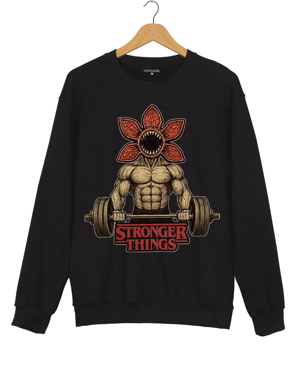 Funny Stranger Things Sweatshirt sold by Topic Girl product image thumbnail 3