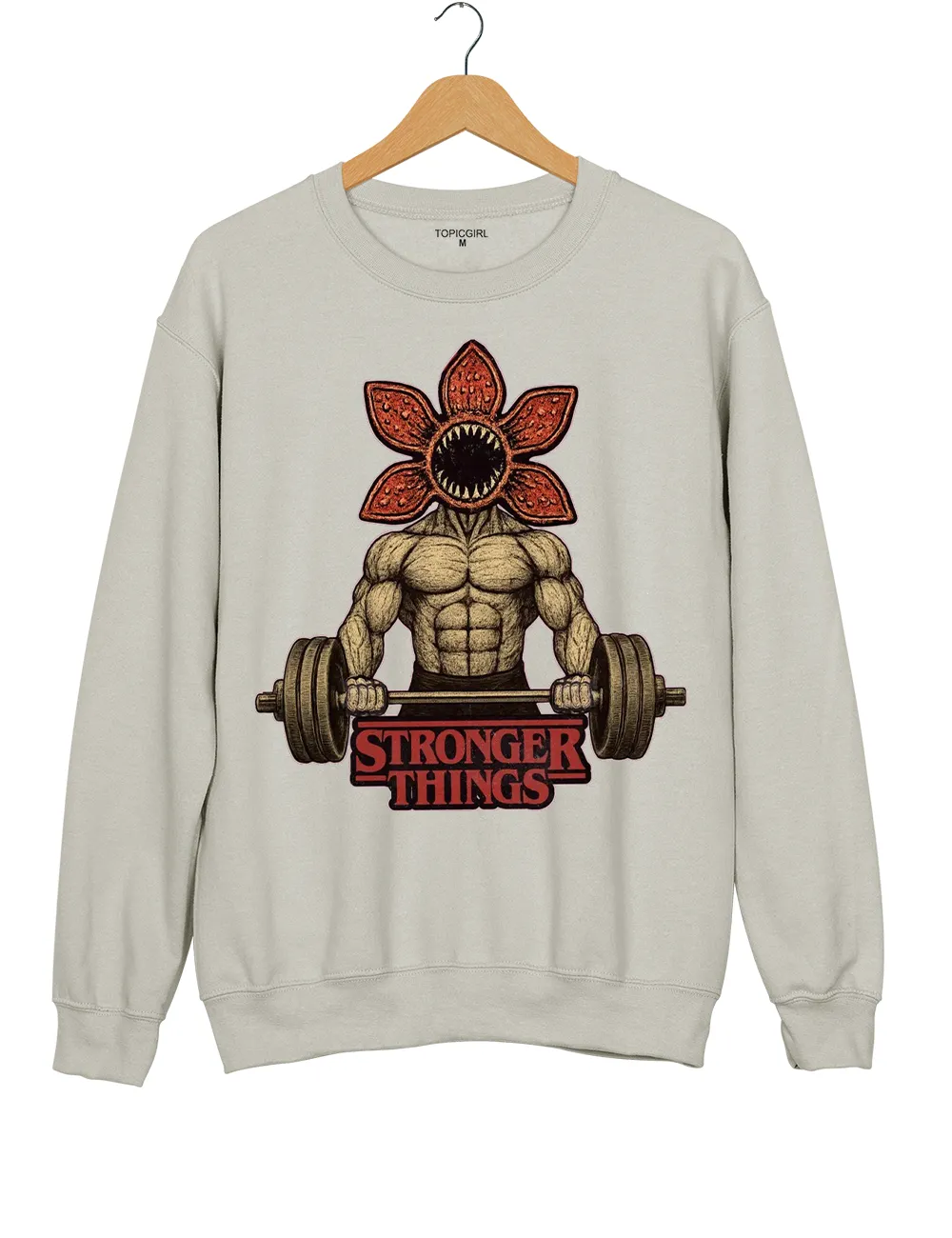 Funny Stranger Things Sweatshirt sold by Topic Girl product image thumbnail 2