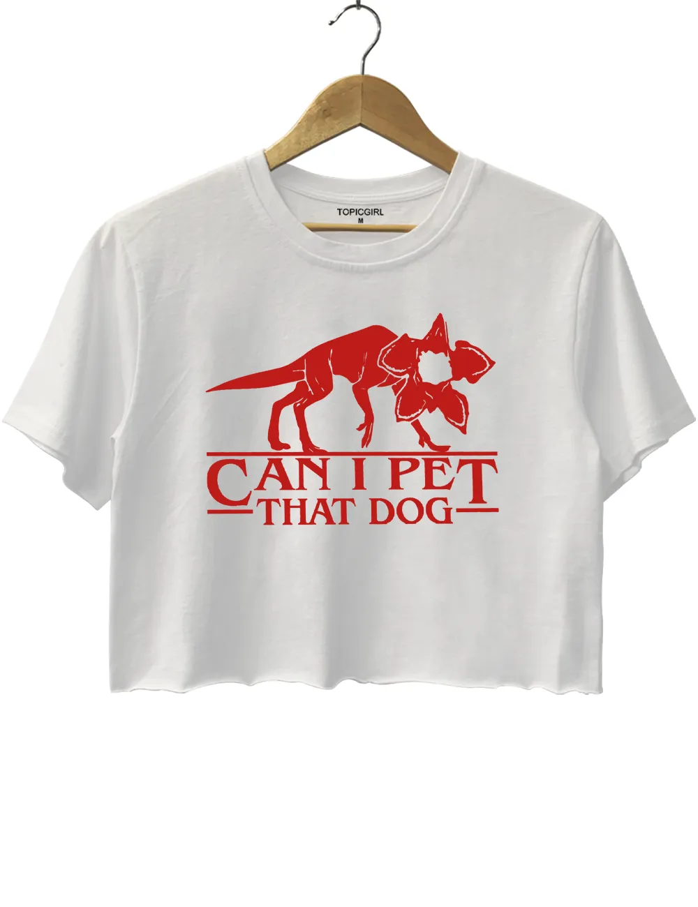 Demodog Can I Pet That Dog Crop Top sold by Topic Girl product image thumbnail 2