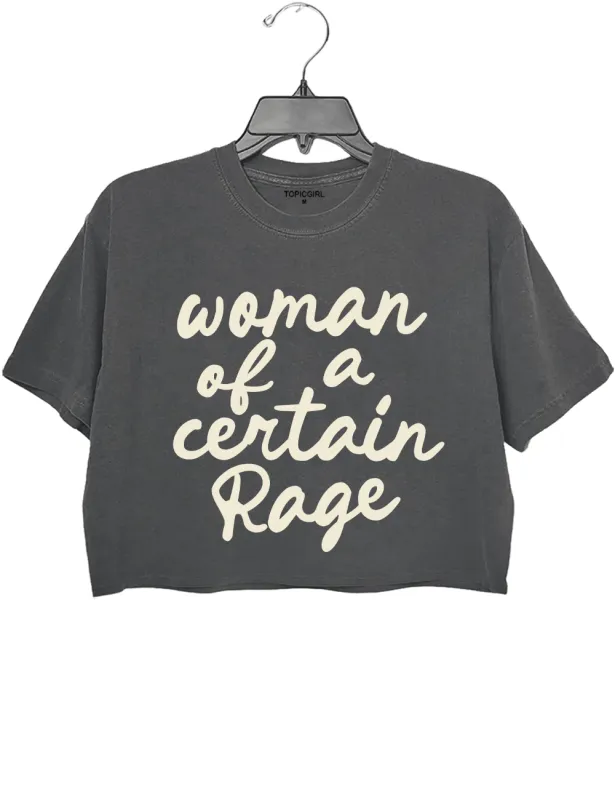 Woman Of A Certain Rage Crop Top sold by Topic Girl