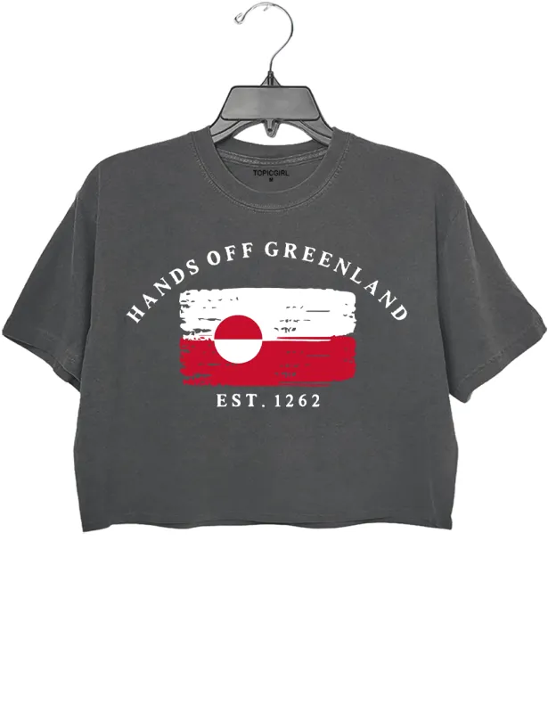 Hands Off Greenland Crop Top made by Topic Girl