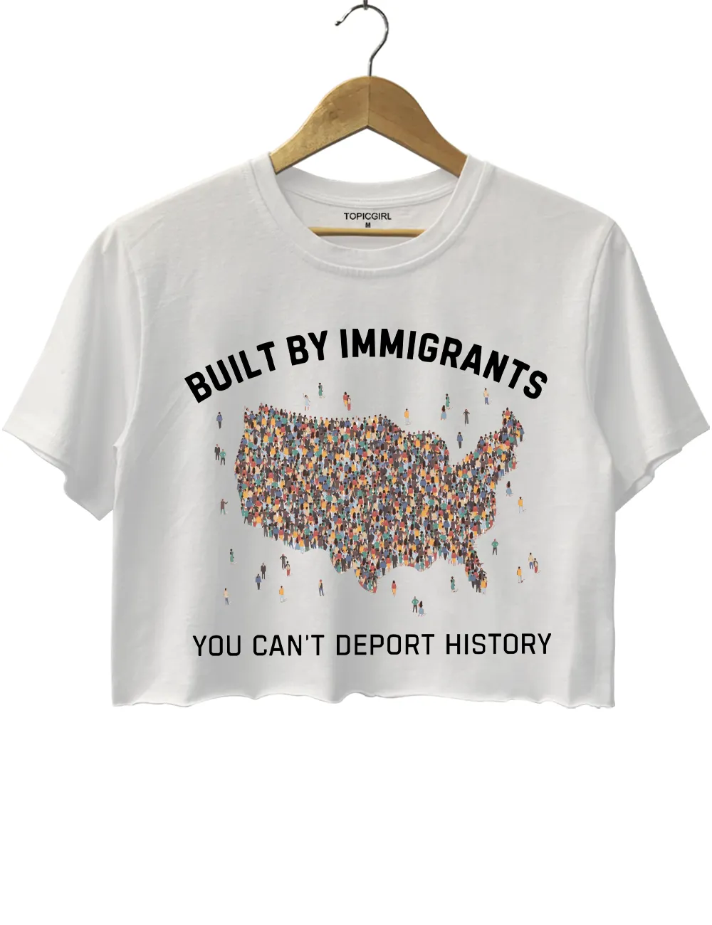 You Can't Deport History Crop Top sold by Topic Girl product image thumbnail 2