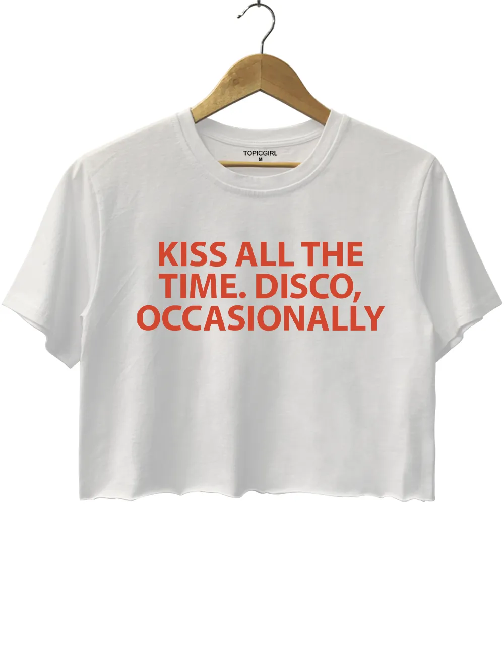 Kiss All The Time. Disco Occasionally Harry Styles Album Crop Top sold by Topic Girl product image thumbnail 2