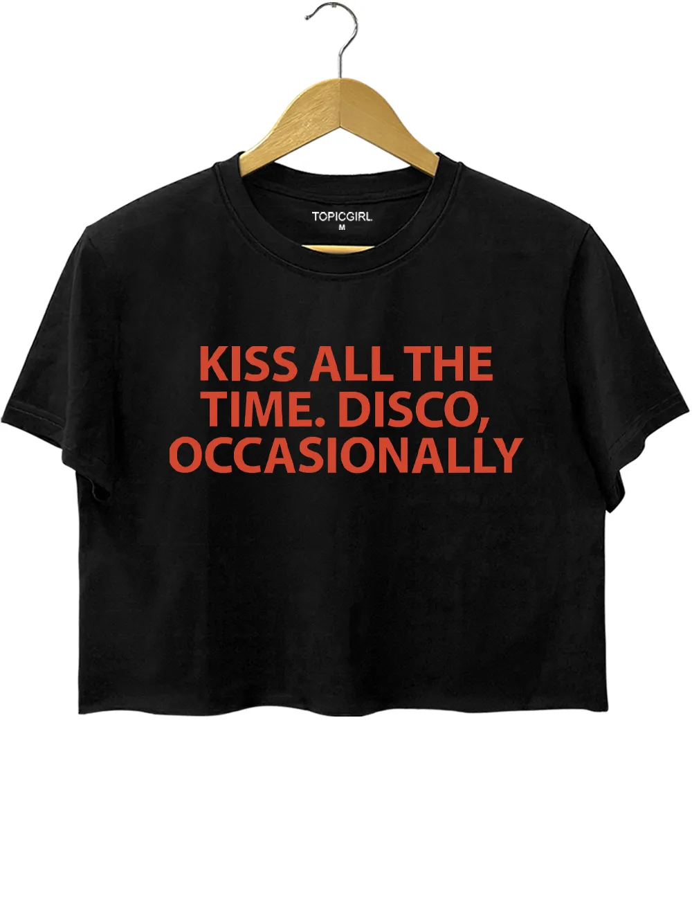 Kiss All The Time. Disco Occasionally Harry Styles Album Crop Top sold by Topic Girl product image thumbnail 3