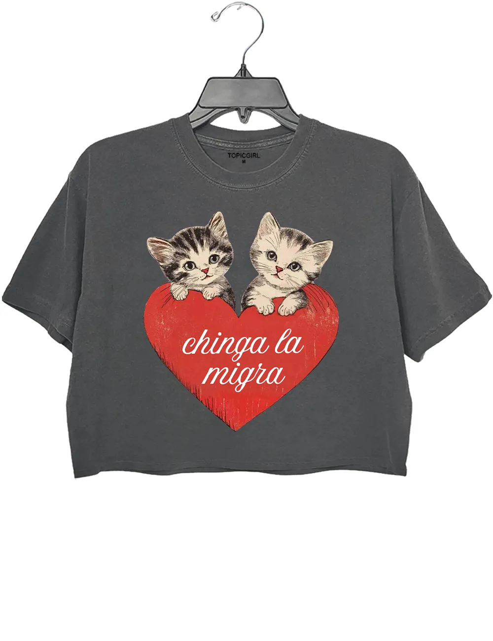 No Human Is Illegal Crop Top sold by Topic Girl